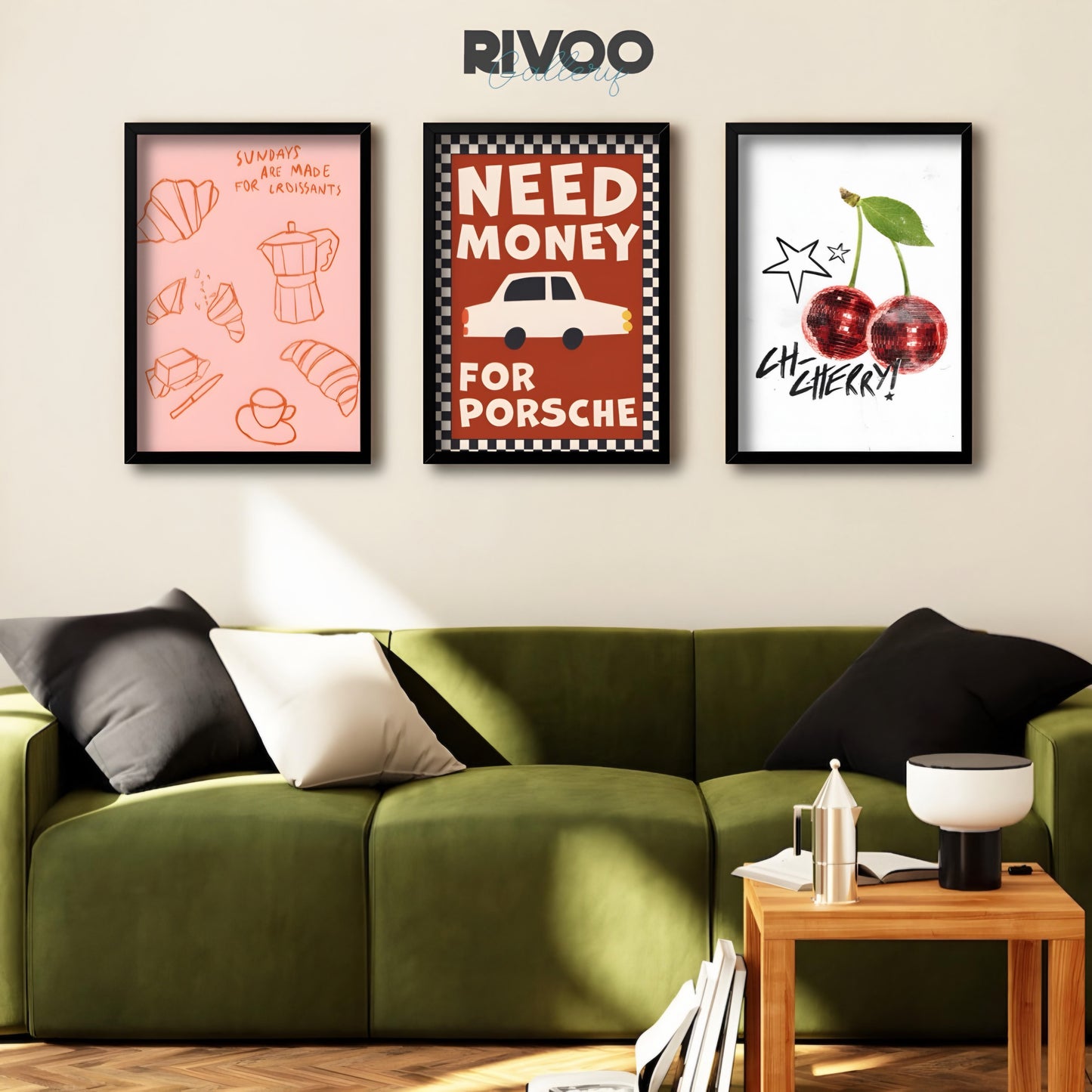 Red frames corner collection set
