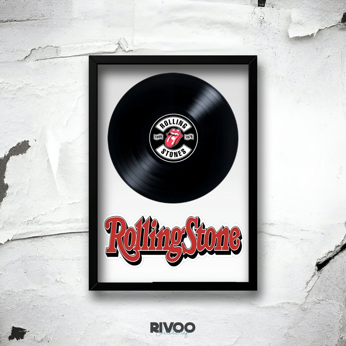 Rolling stones framed vinyl