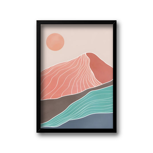 Coloured mountains collection set