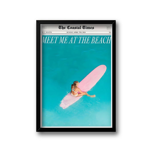 Beachy wall art collection set