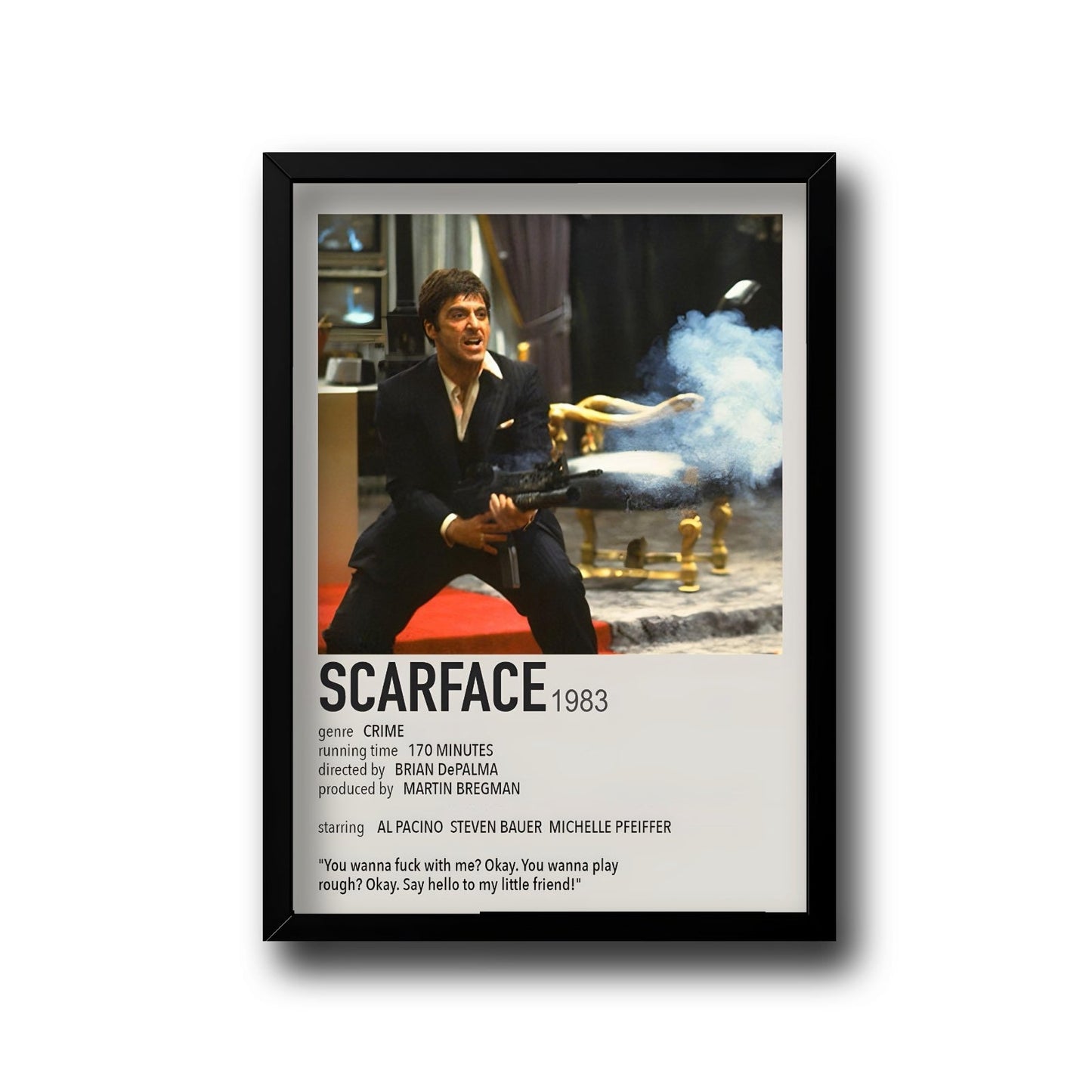 Al Pacino ( Scarface ) frame