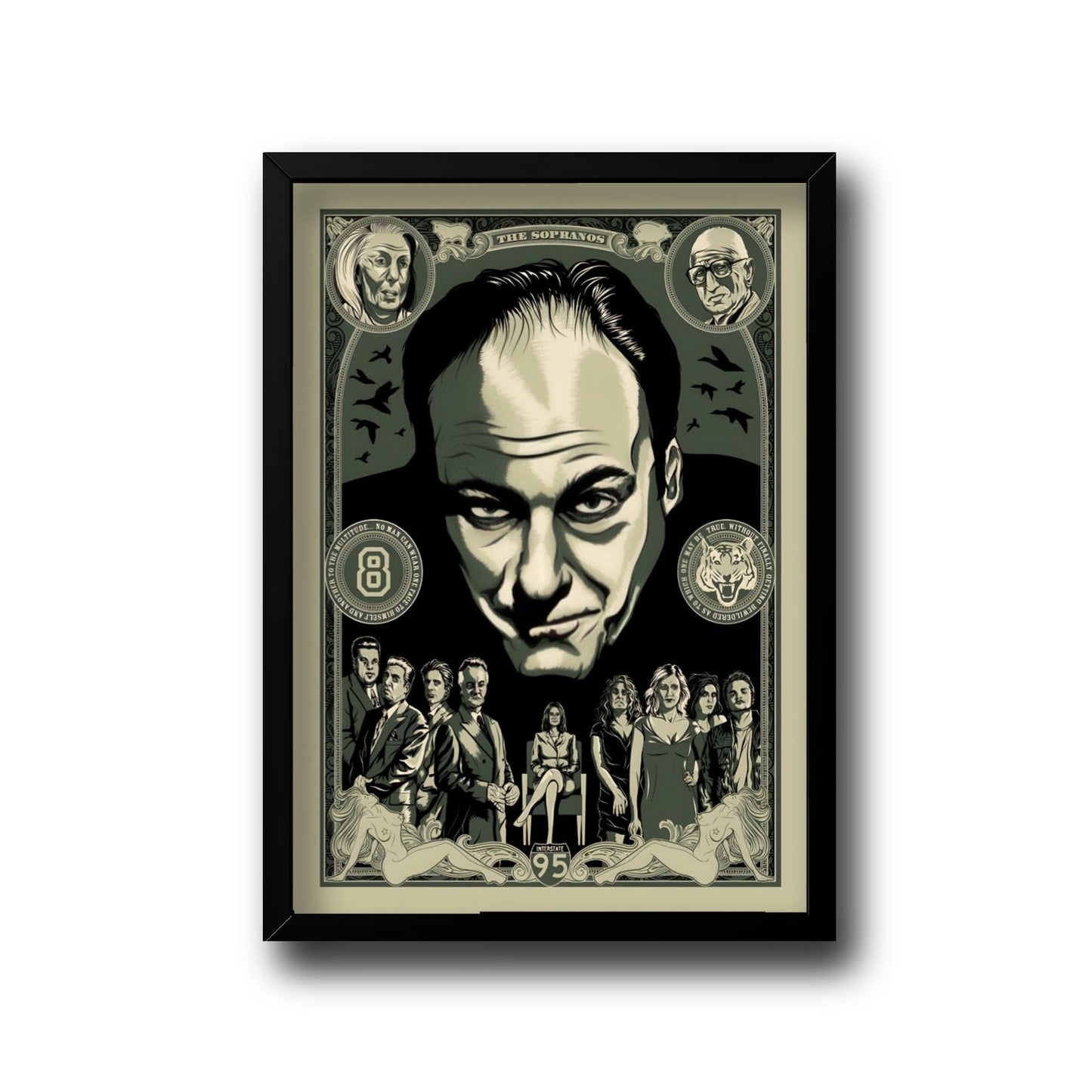 The sopranos frame