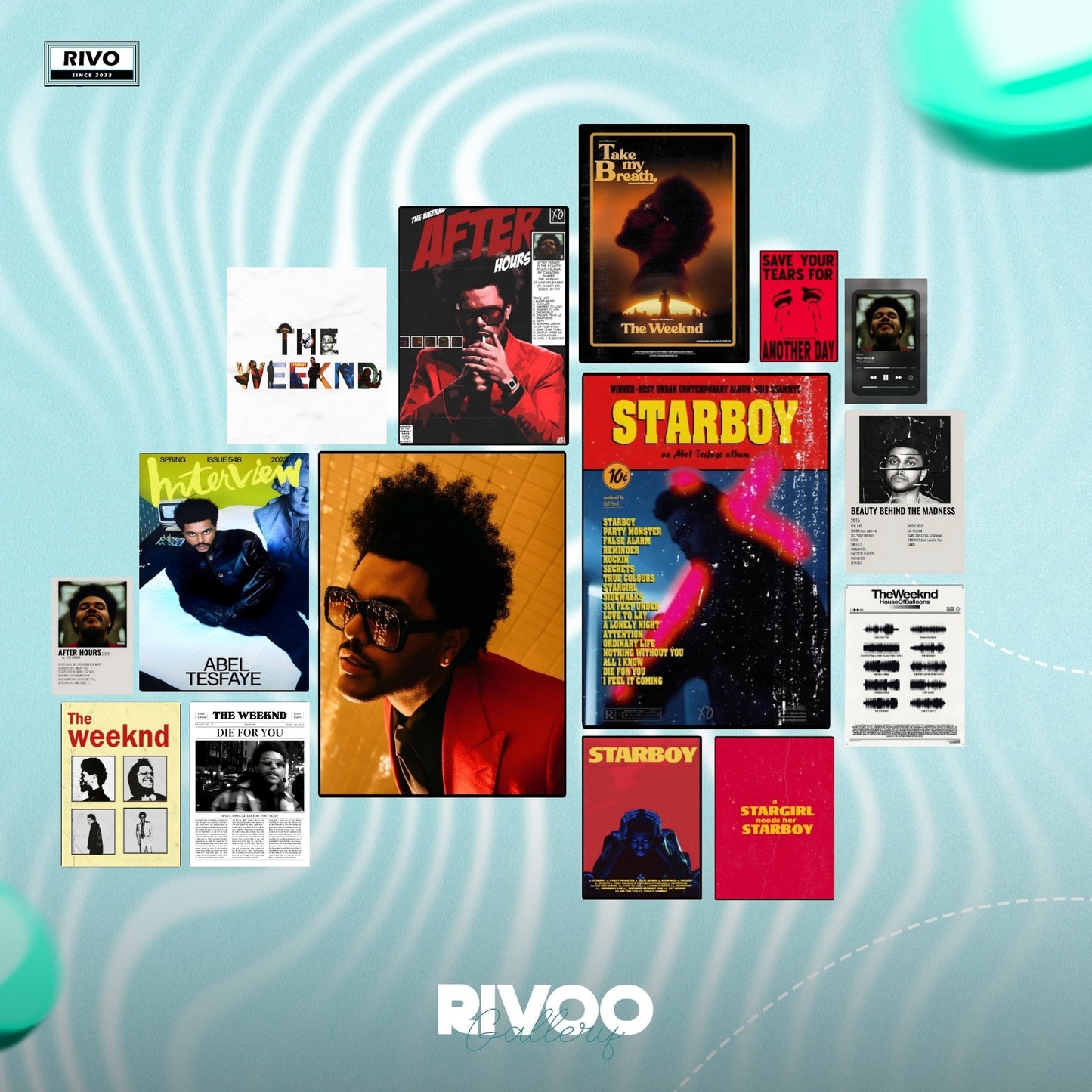 Theweeknd posters set