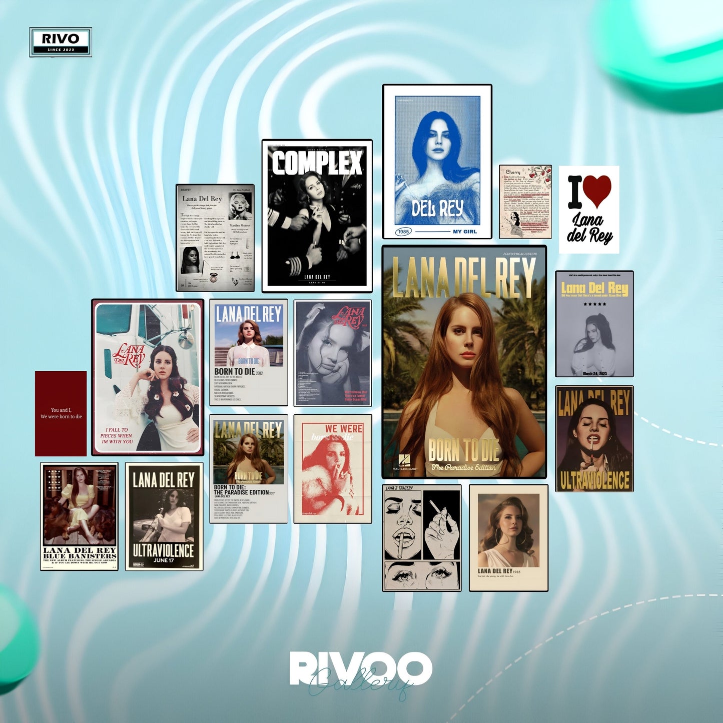 Lana del rey posters set