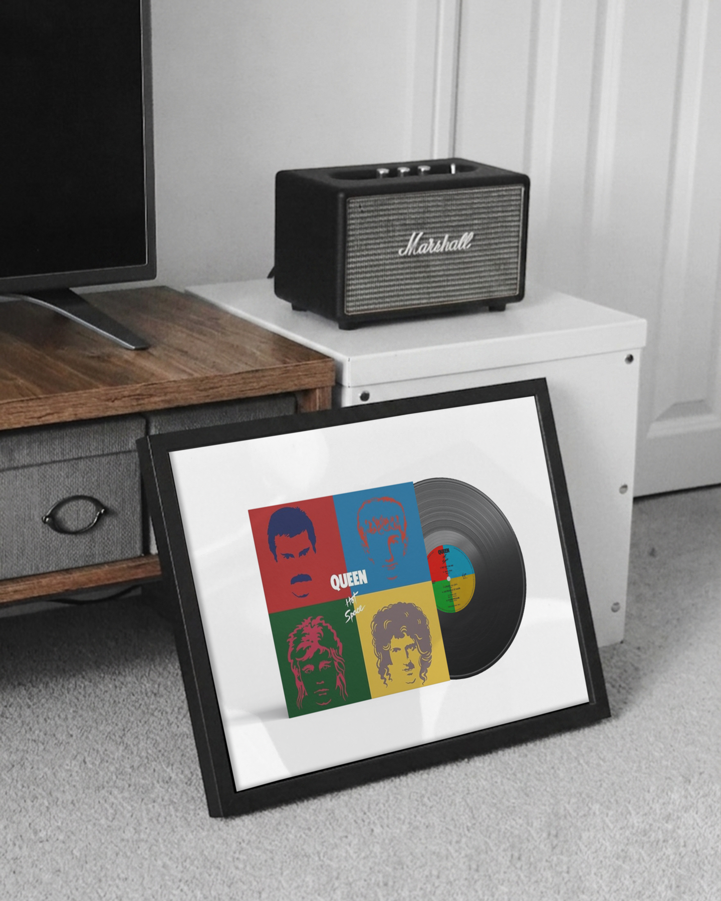 The queen framed vinyl