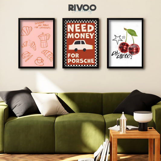 Red frames corner collection set