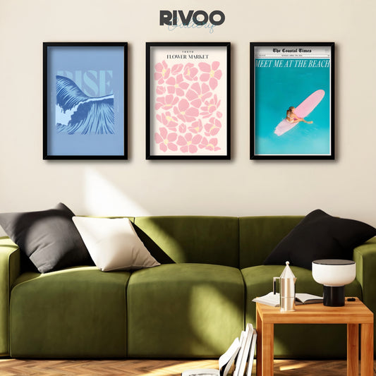 Beachy wall art collection set