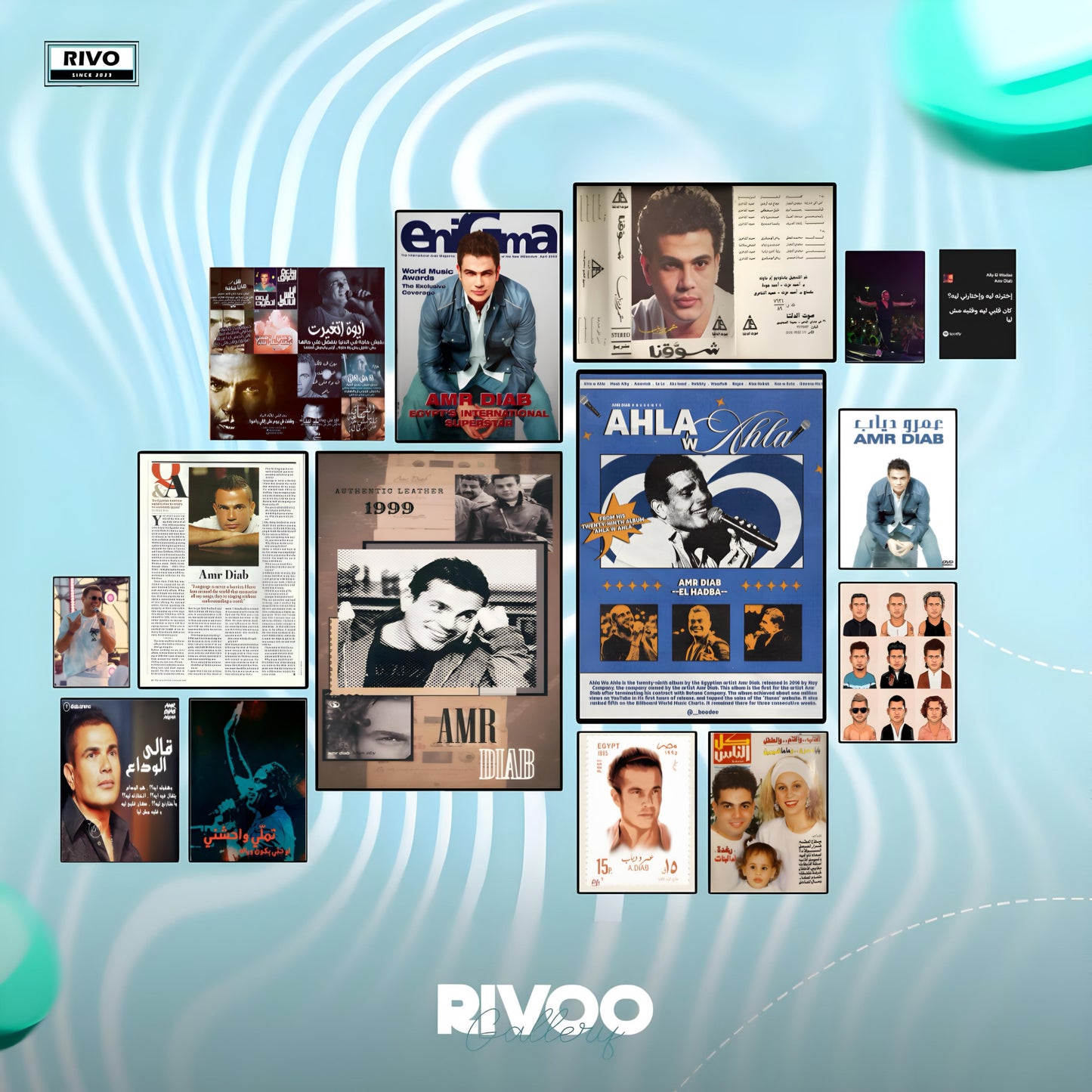 Amr Diab posters set