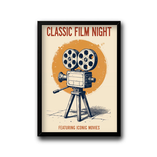 Classic film night frame