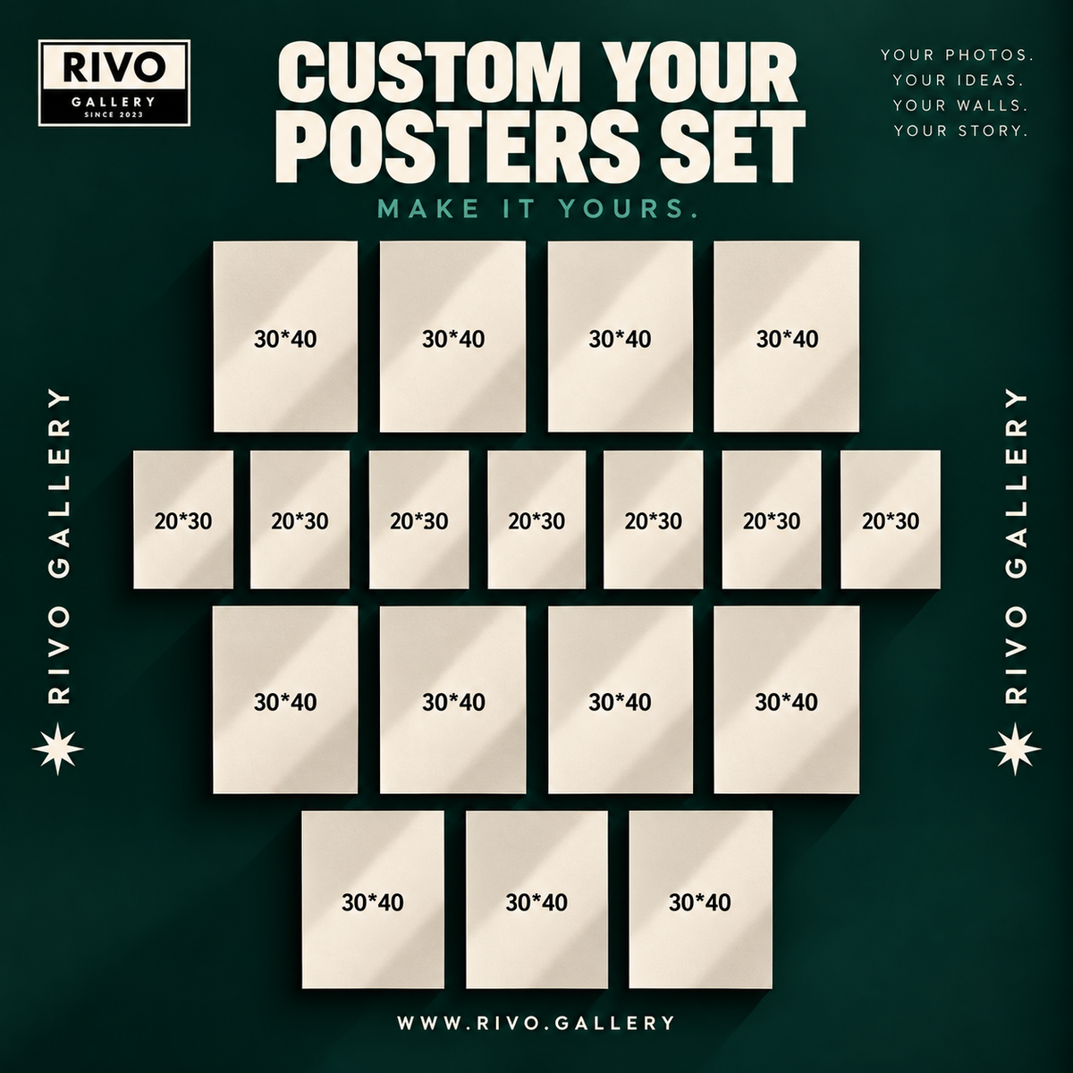 CUSTOM YOUR POSTERS SET