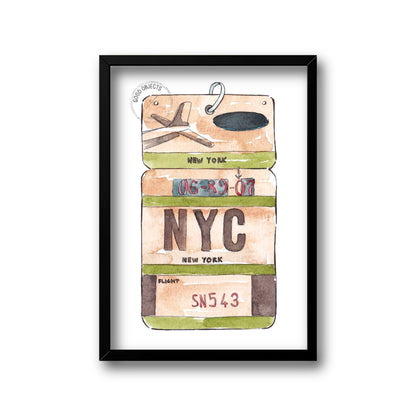 One way ticket to NYC !! Collection set