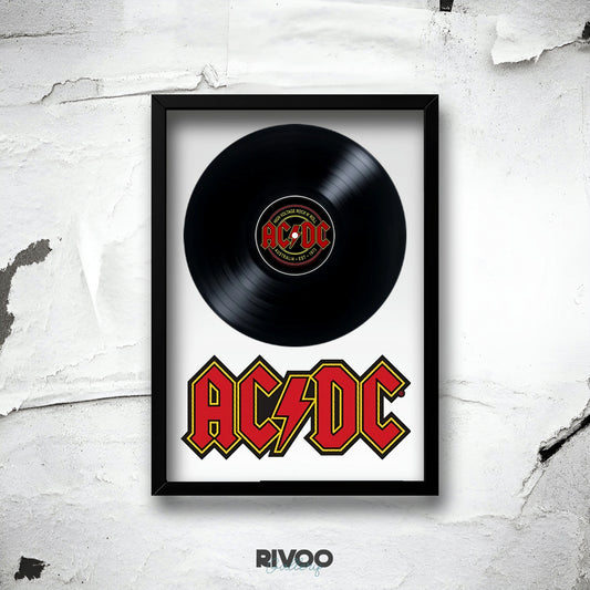 AC DC framed vinyl