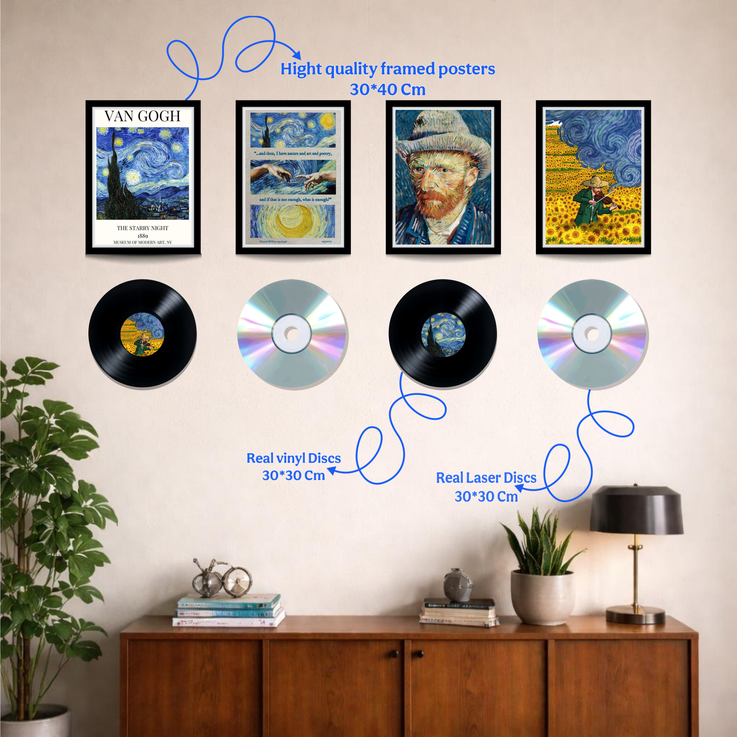 Van gogh wall art bundle