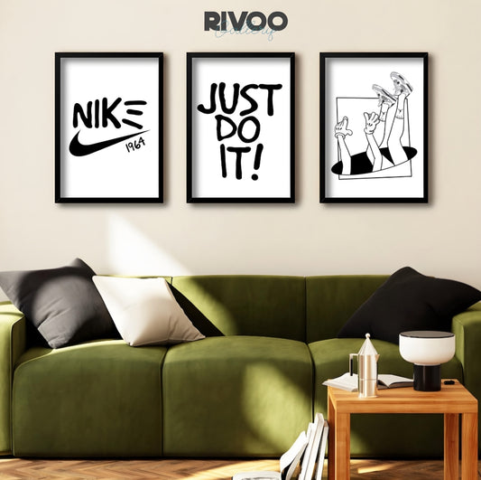 Black and white sneaker collection set