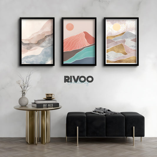 Coloured mountains collection set