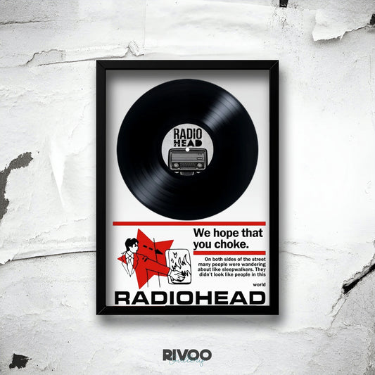 Radiohead framed vinyl