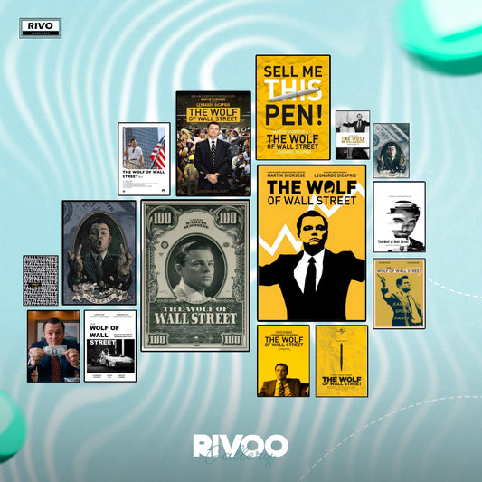 The wolf of wall street posters set