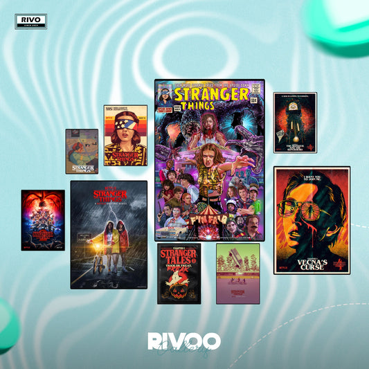 Stranger things posters set