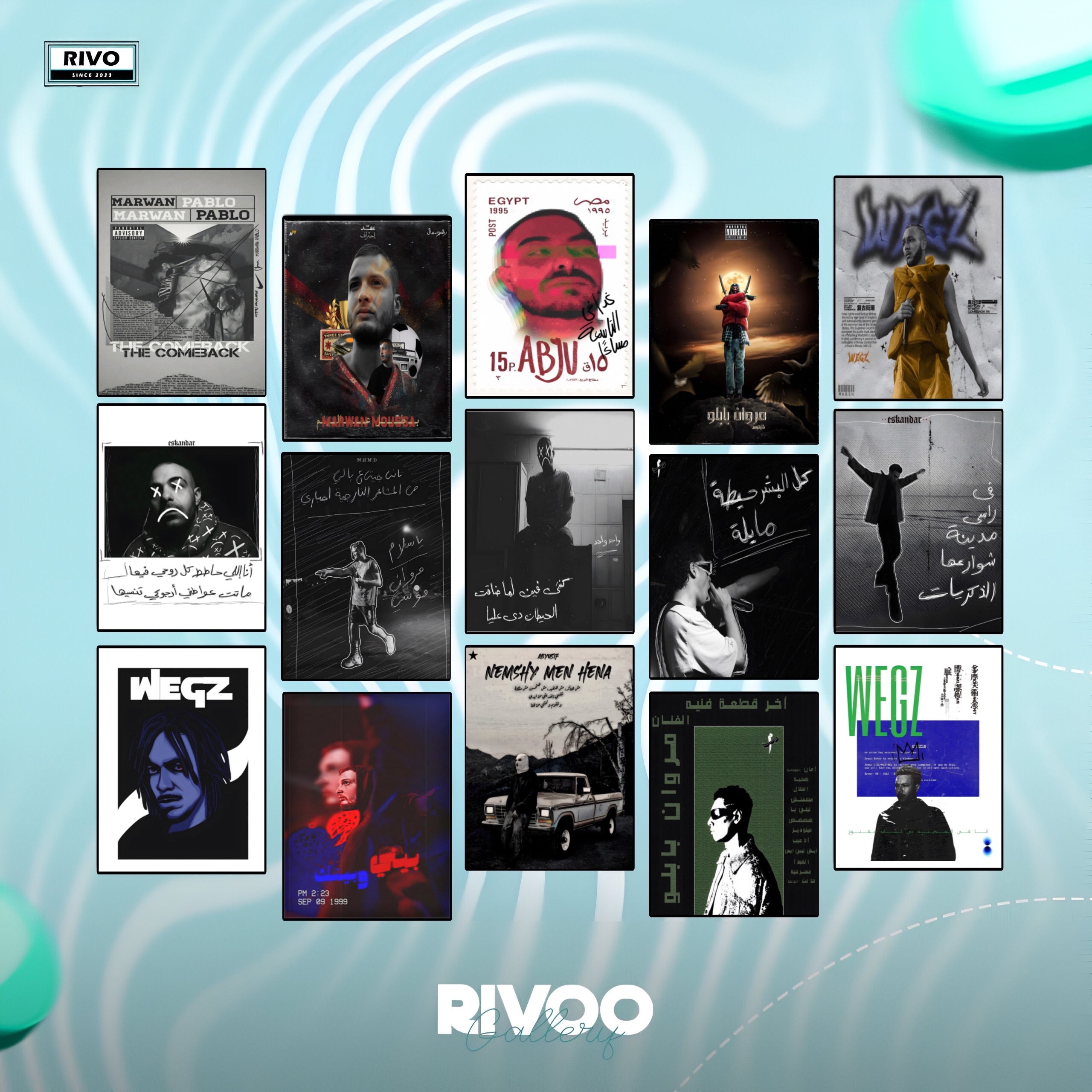 Egyptian rappers posters set 1 – Rivo Gallery