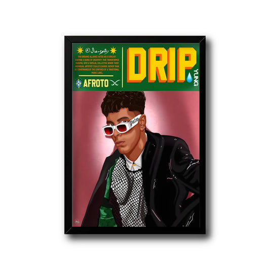 afrotodripframe - Afroto band drip style trendy frame