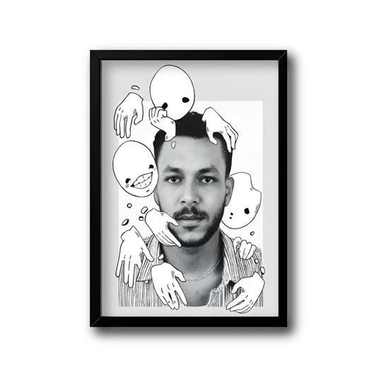 wegzframe - Egyptian rapper Wegz signature style frame