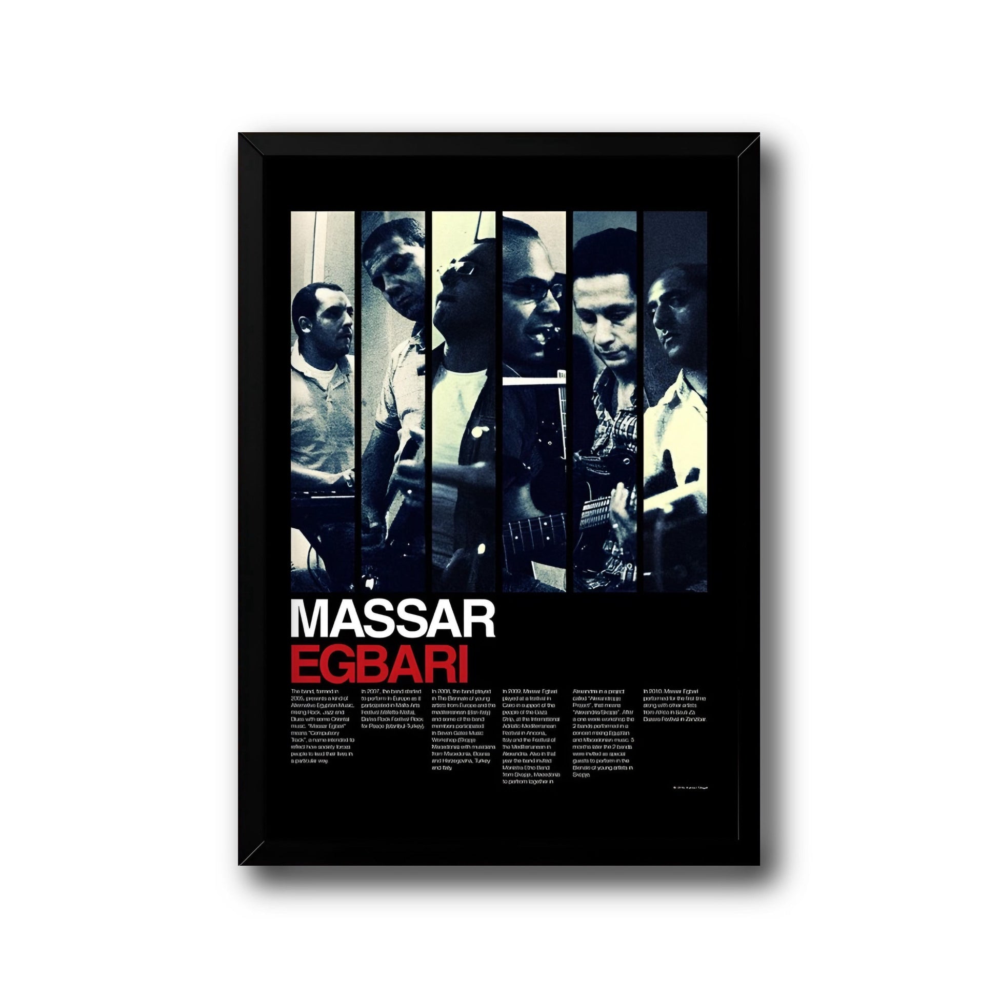 massaregbaryframe - Custom frame for Massar Egbari band artwork