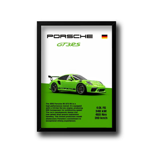 Green Porsche GT3 RS frame
