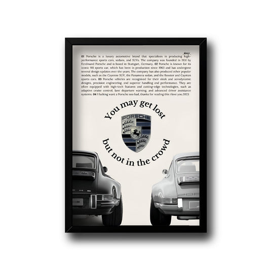Porsche frame