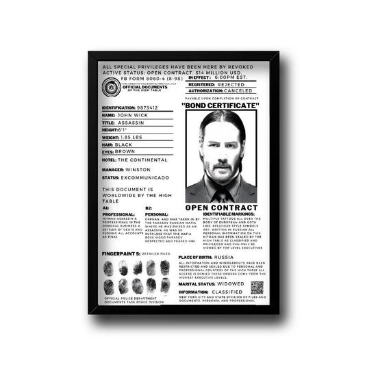 John wick frame