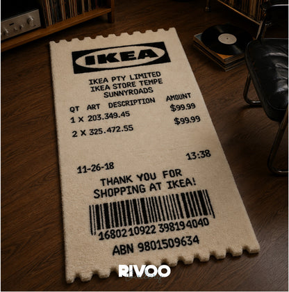 IKEA Receipt Rug by Rivo Gallery